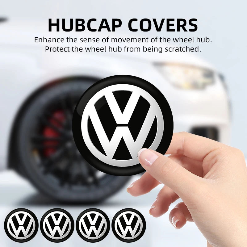 4 Pcs 56mm/64mm Car Wheel Centre Hub Cap Badges