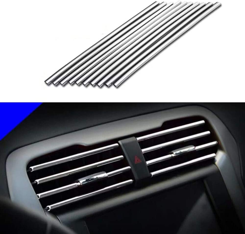 10 Pcs 20cm Car Air Conditioner Vent Trim Strips