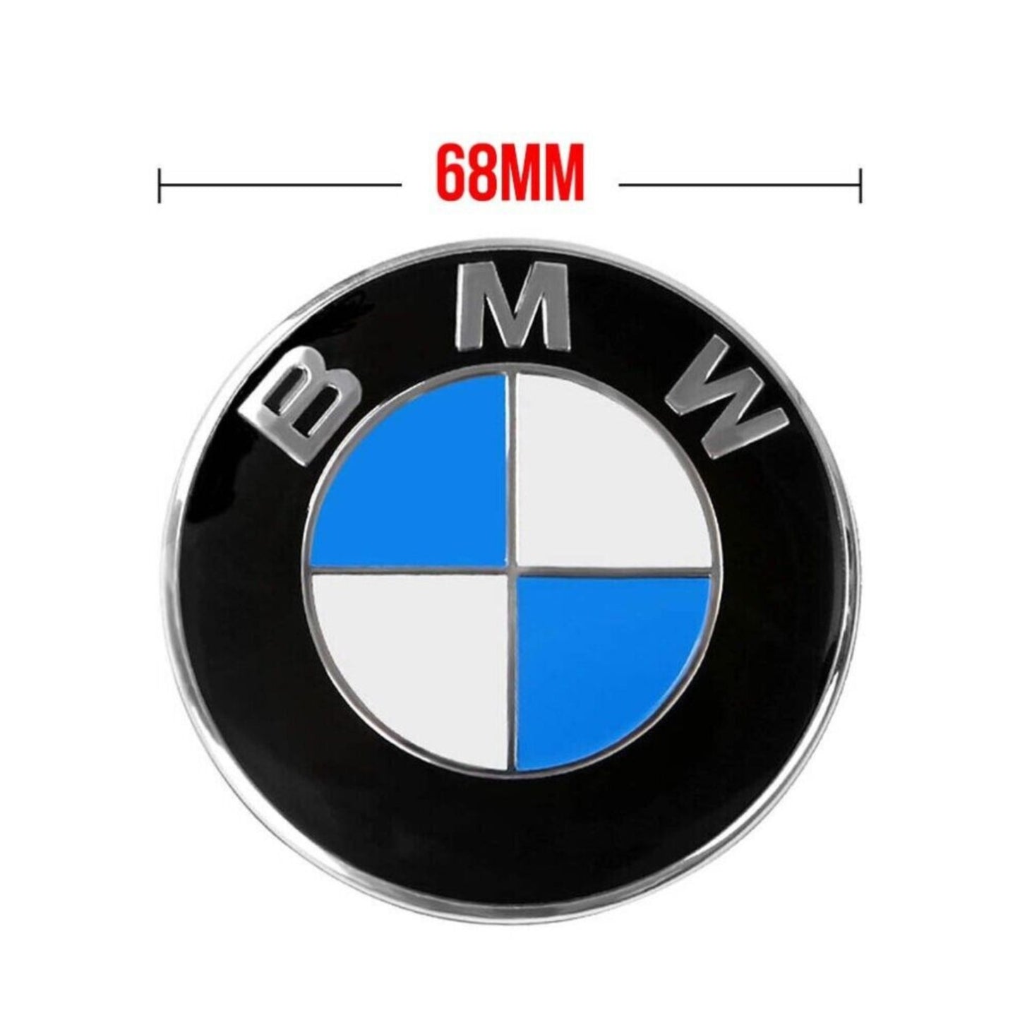 4pcs BMW 56mm Black/White Car Wheel Center Logo Cap Emblem Auto Logo Badge  Emblem Badge