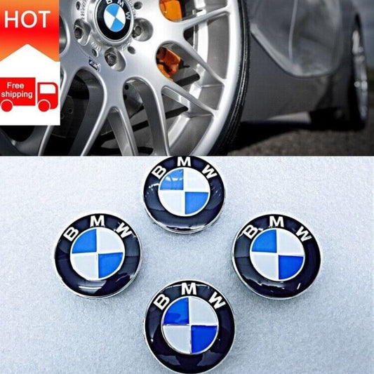 4 Pcs BMW Centre Cap OEM 56mm/68mm - Classic Colors