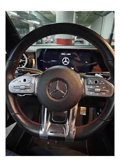 Car Steering Wheel Lower Trim Cover for Mercedes AMG Sport (2019+)