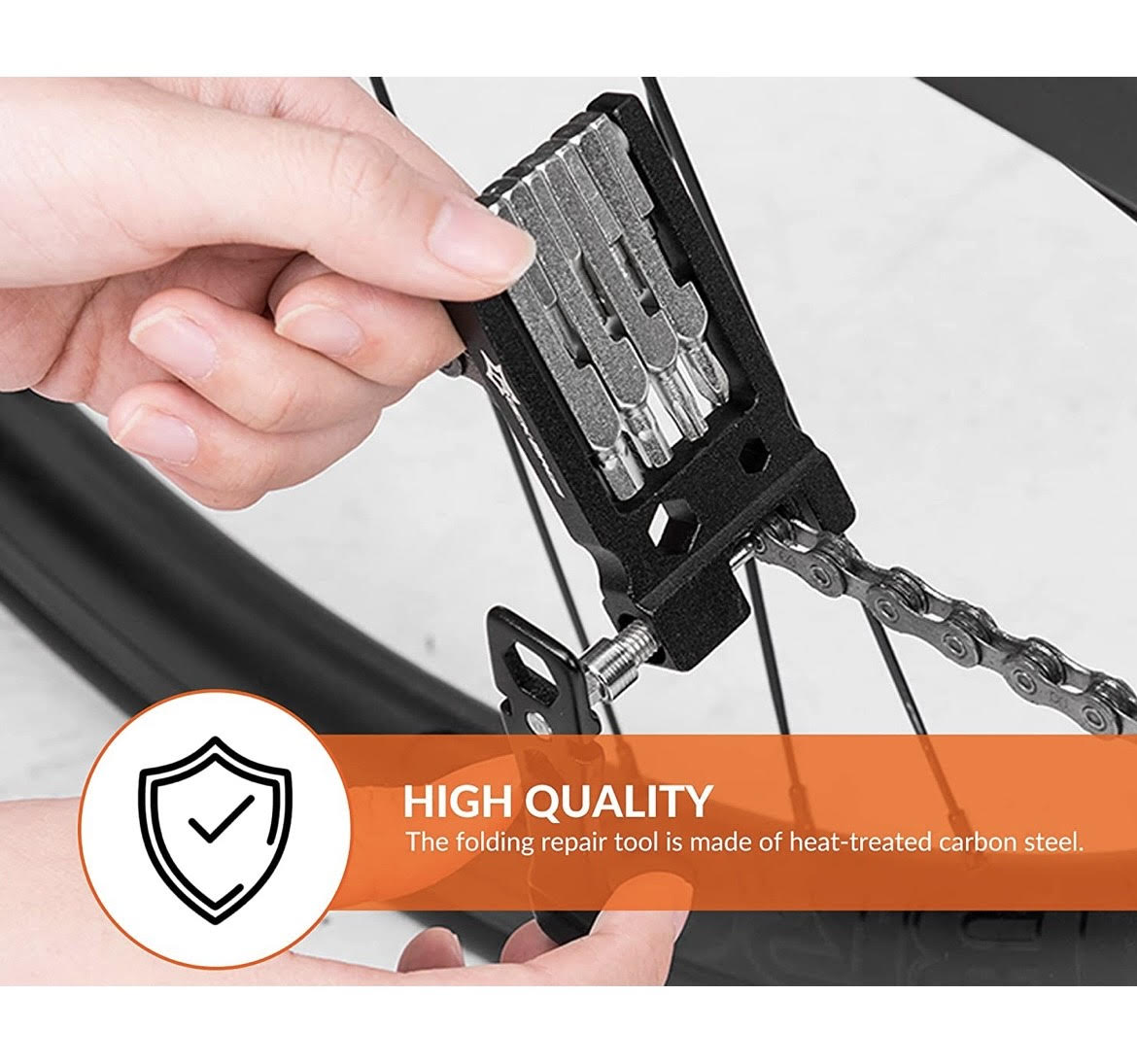 ROCKBROS Bicycle Multi-Tool | Foldable Stainless Steel Repair Set