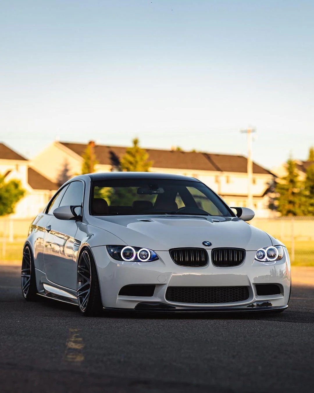 Gloss Black Kidney Grill for BMW E92 E93 M3 | Dual Slat M Style