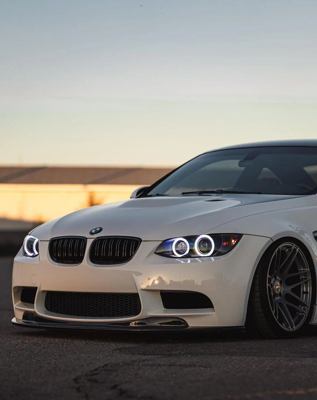 Gloss Black Kidney Grill for BMW E92 E93 M3 | Dual Slat M Style