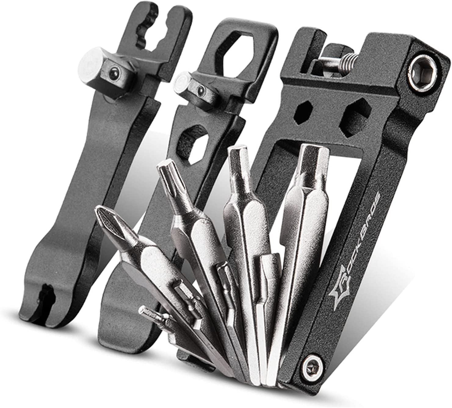 ROCKBROS Bicycle Multi-Tool | Foldable Stainless Steel Repair Set
