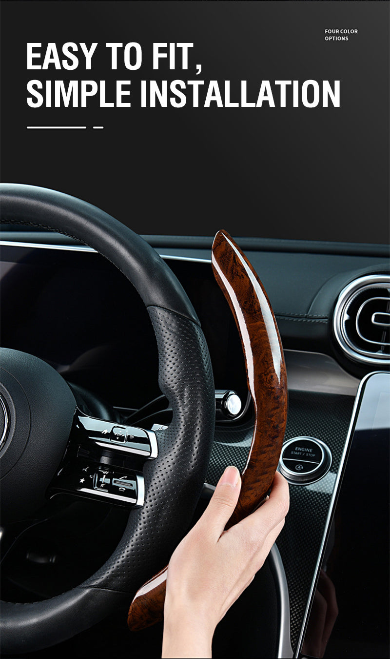 Universal Carbon Fibre Look Steering Wheel Cover – Anti-Slip 38cm