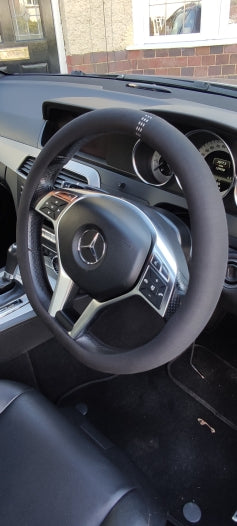 Universal Suede Leather Steering Wheel Cover | Anti-Slip 15inc