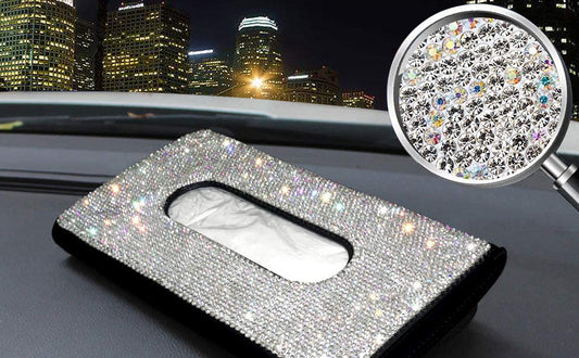 Rhinestone Crystallite Tissue Box | Bling Crystal Diamond Holder