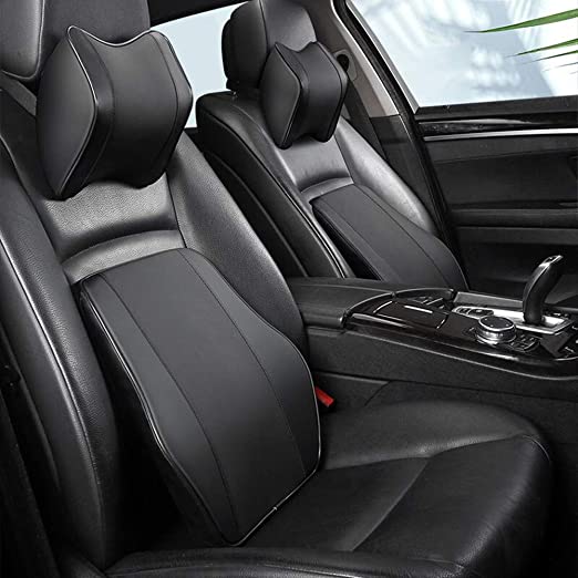 Cotton Breathable Car Neck & Back Rest Pillows | Ultimate Comfort