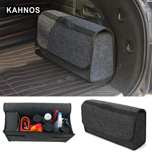 Grey Large Anti Slip Car Trunk Boot Storage Organiser Case Tool Bag - Suitable for All Vehicles