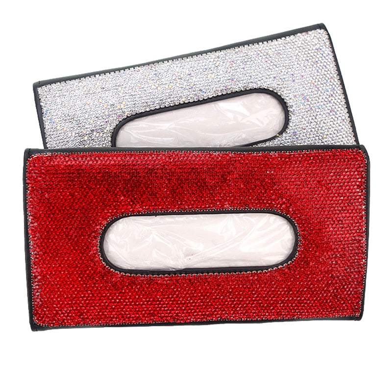 Rhinestone Crystallite Tissue Box | Bling Crystal Diamond Holder