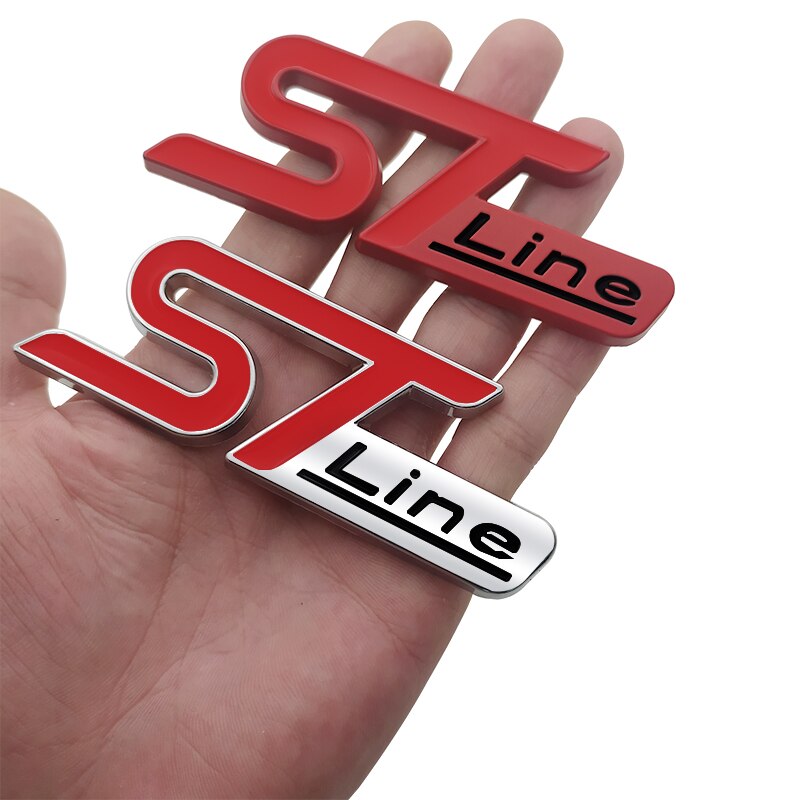 D ST Line Grille Emblem | Rear Trunk Car Badge