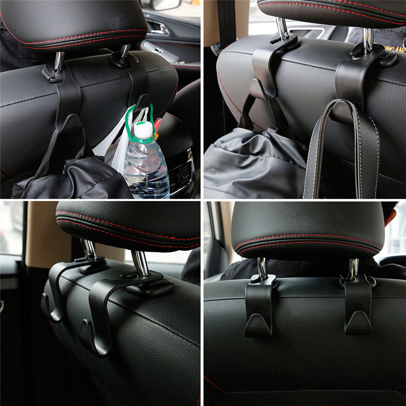 Universal Car Headrest Hooks | Seat Hanger Organizer