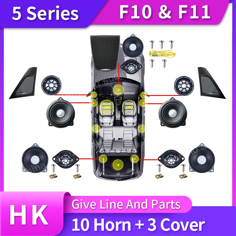 HK BMW F10 F11 5 Series Speaker Kits | High Quality Audio Upgrade