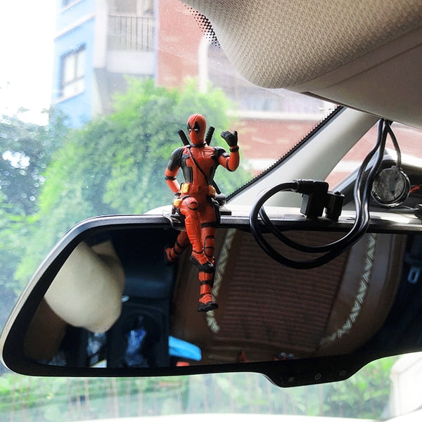 Decorative Deadpool Style Anime Figurines | Dashboard Ornaments