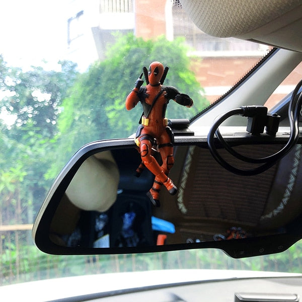 Decorative Deadpool Style Anime Figurines | Dashboard Ornaments