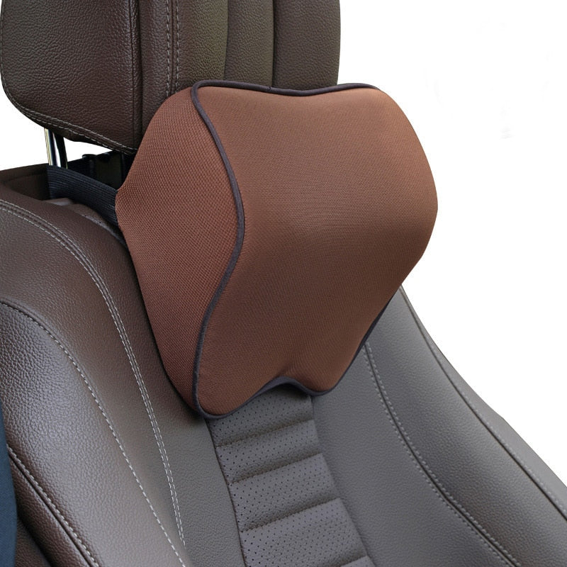 Cotton Breathable Car Neck & Back Rest Pillows | Ultimate Comfort