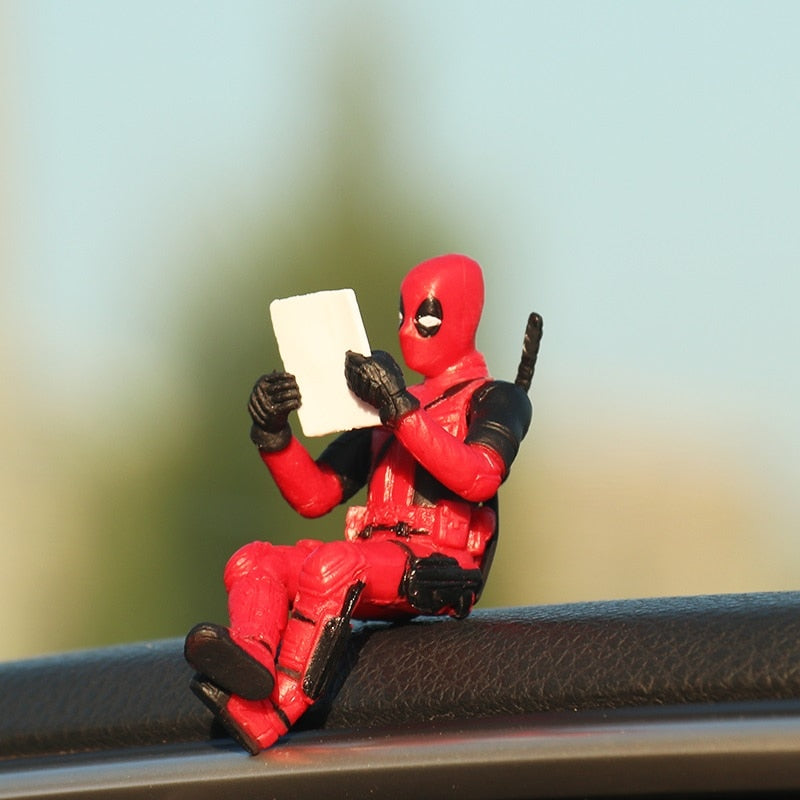 Decorative Deadpool Style Anime Figurines | Dashboard Ornaments