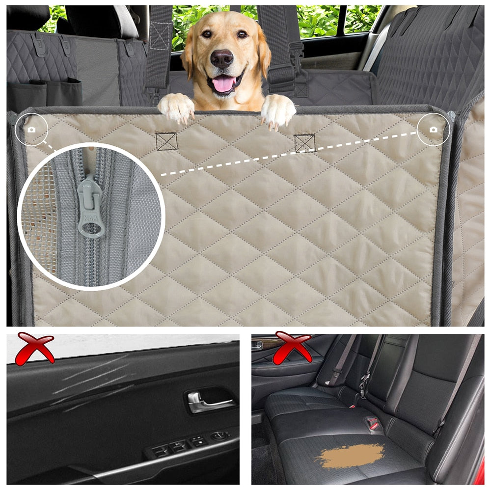Waterproof Pet Car Seat Cover | Dog Car Hammock for Travel