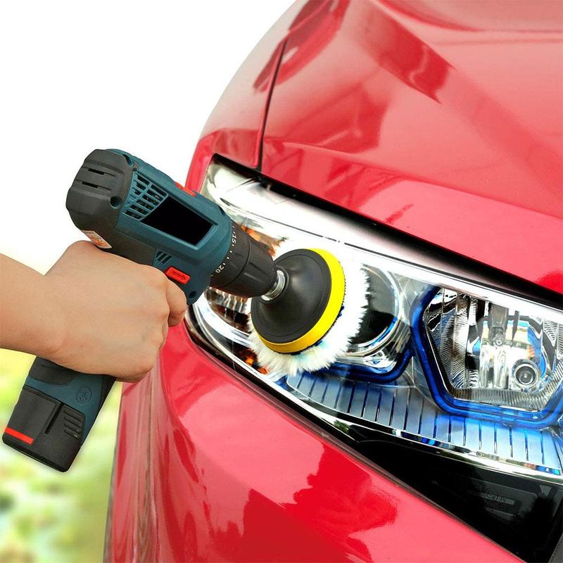 Universal Car Polishing Pads | Includes Disc and Drill Bit Adapter