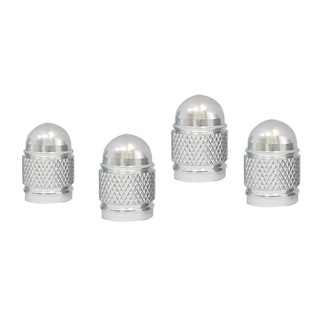 4 Pcs Bling Crown Crystal Metal Tire Valve Dust Caps