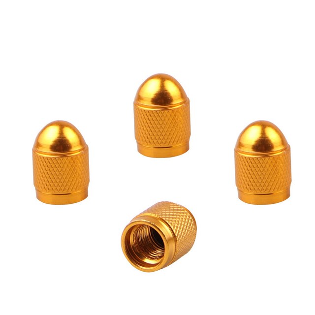 4 Pcs Bling Crown Crystal Metal Tire Valve Dust Caps