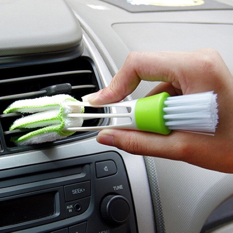 Double Ended Air Conditioner Vent Brushes | Mini Duster for Car