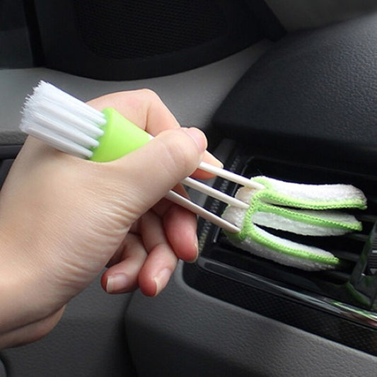 Double Ended Air Conditioner Vent Brushes | Mini Duster for Car