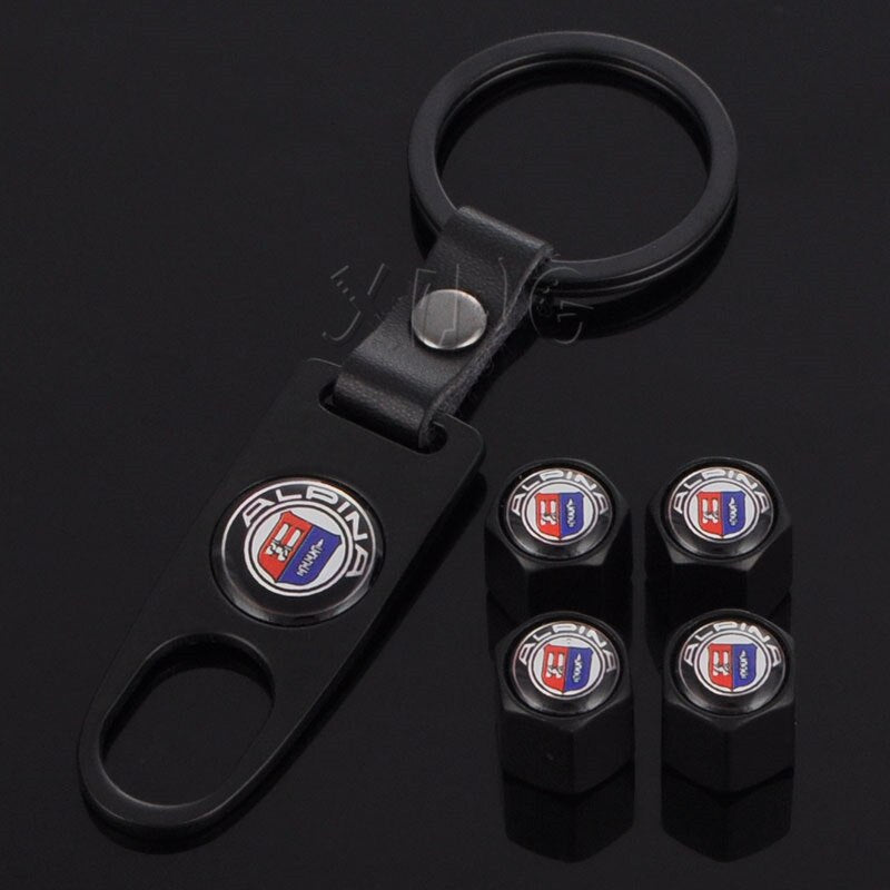 Aluminum Alpina BMW Style Tire Valve Dust Caps