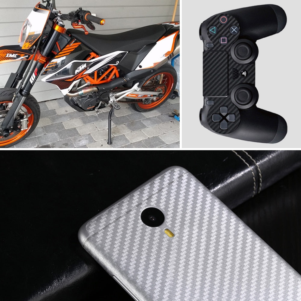 Carbon Fibre Vinyl Wrap Roll | Self-Adhesive Sticker for Cars