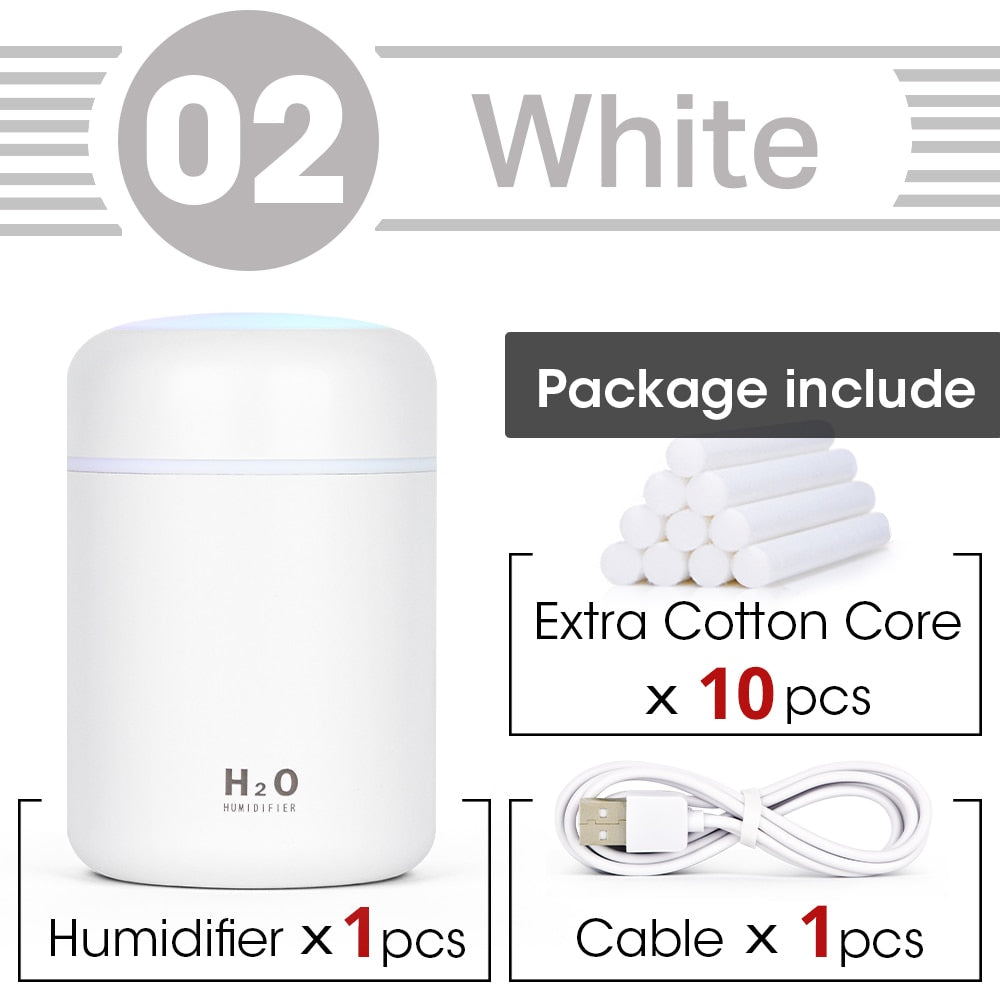 Colourful Mini Portable Humidifier | USB 300ml with 7 Colours