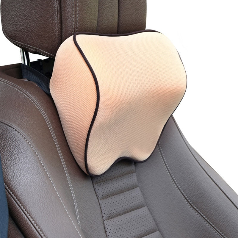 Cotton Breathable Car Neck & Back Rest Pillows | Ultimate Comfort