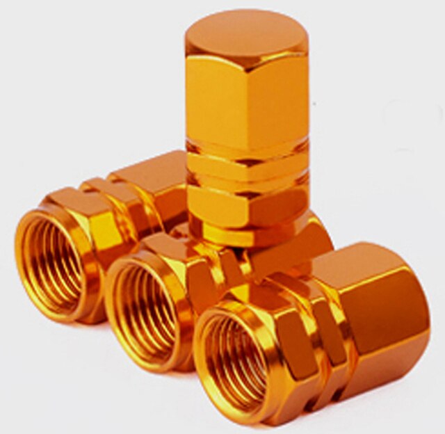 4 Pcs Bling Crown Crystal Metal Tire Valve Dust Caps