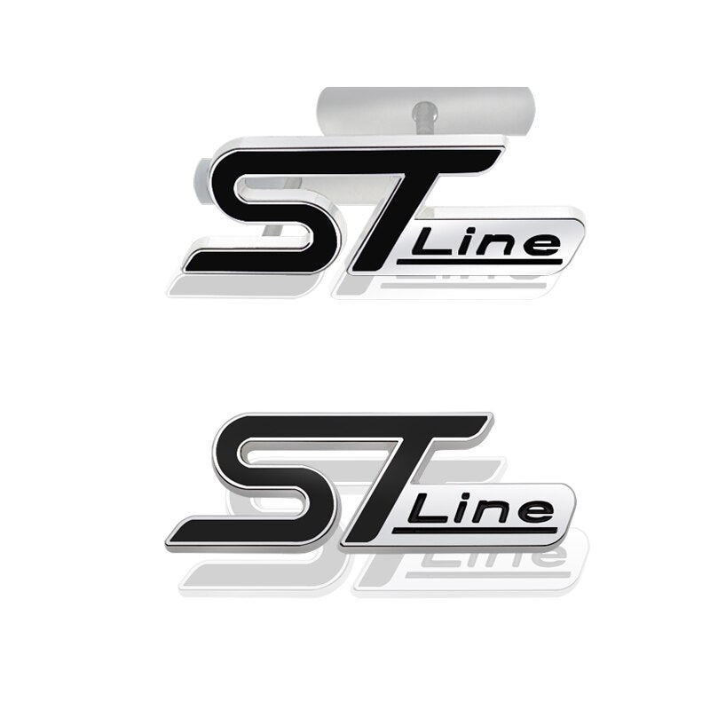 D ST Line Grille Emblem | Rear Trunk Car Badge