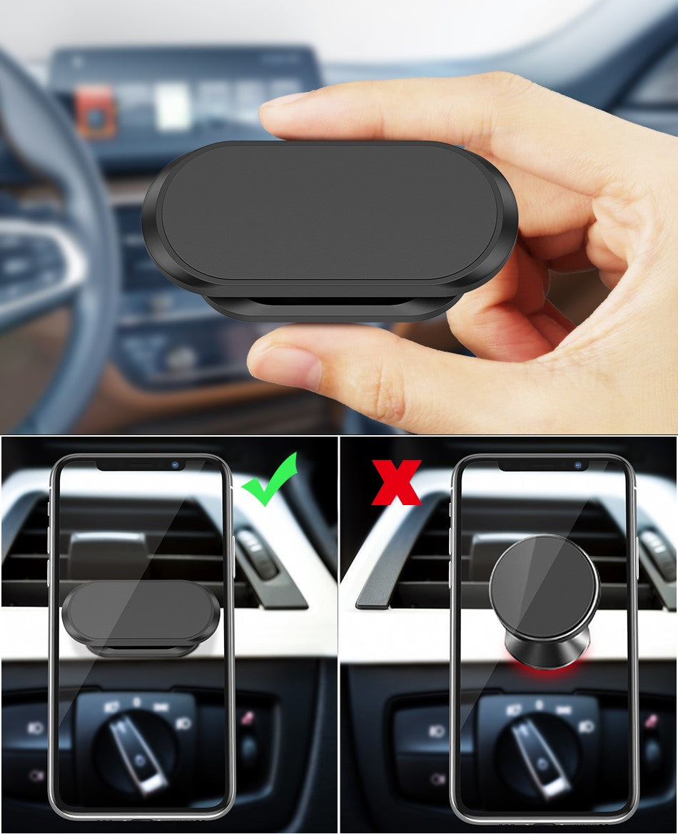 Universal Magnetic Car Phone Holder | 360° Rotation Dashboard Mount