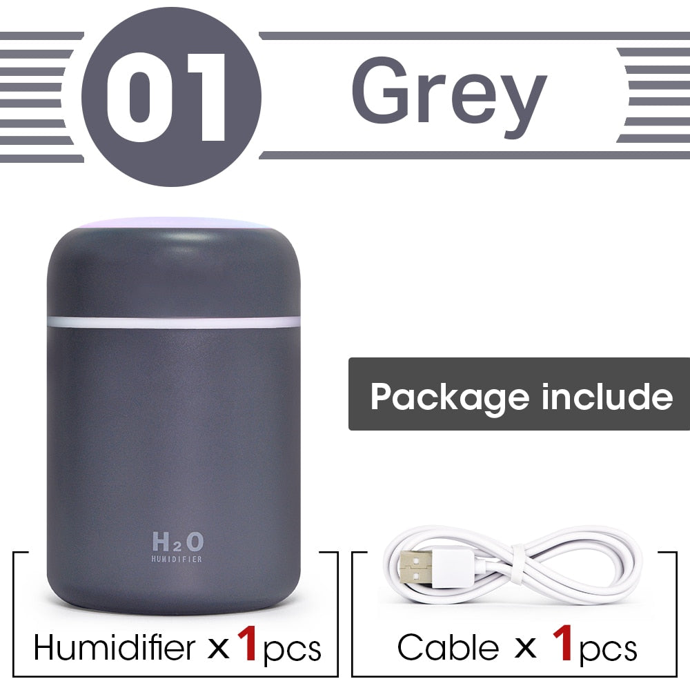 Colourful Mini Portable Humidifier | USB 300ml with 7 Colours