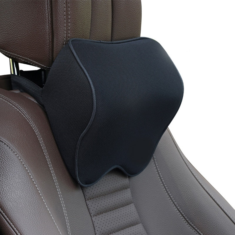 Cotton Breathable Car Neck & Back Rest Pillows | Ultimate Comfort