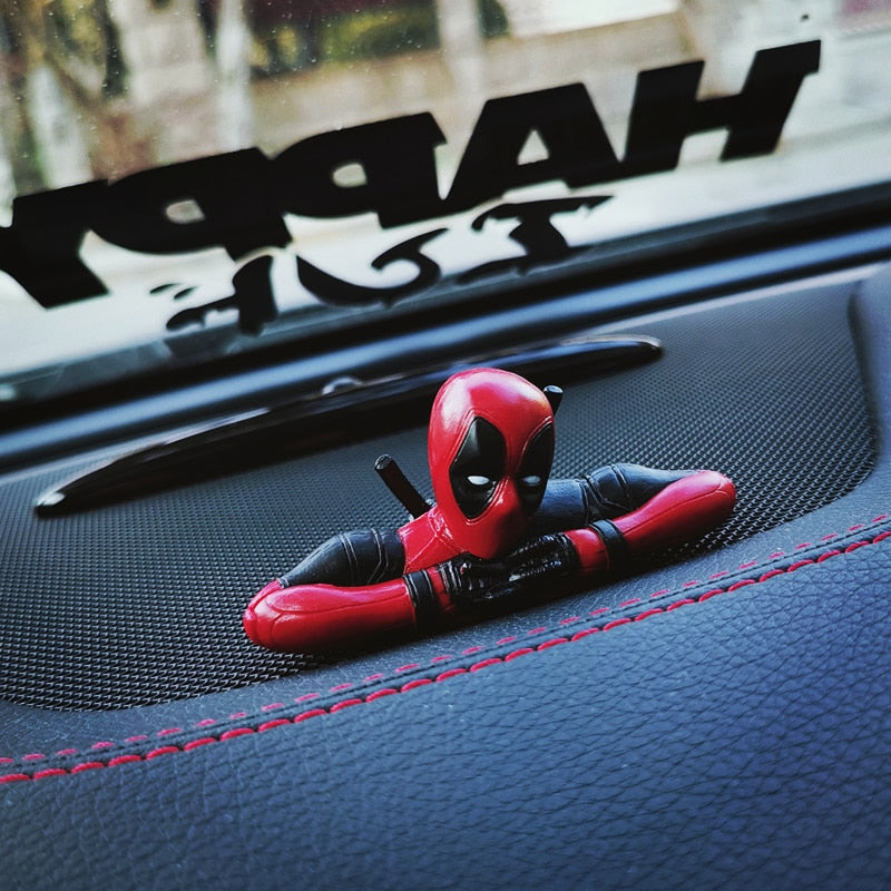 Decorative Deadpool Style Anime Figurines | Dashboard Ornaments