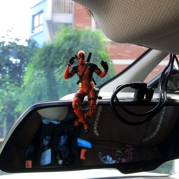Decorative Deadpool Style Anime Figurines | Dashboard Ornaments