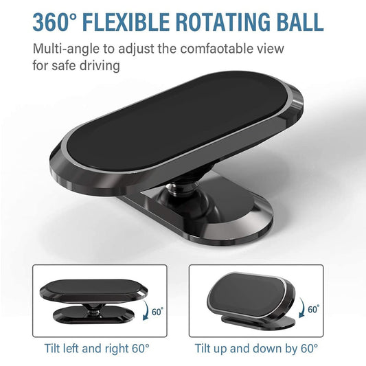 Universal Magnetic Car Phone Holder | 360° Rotation Dashboard Mount
