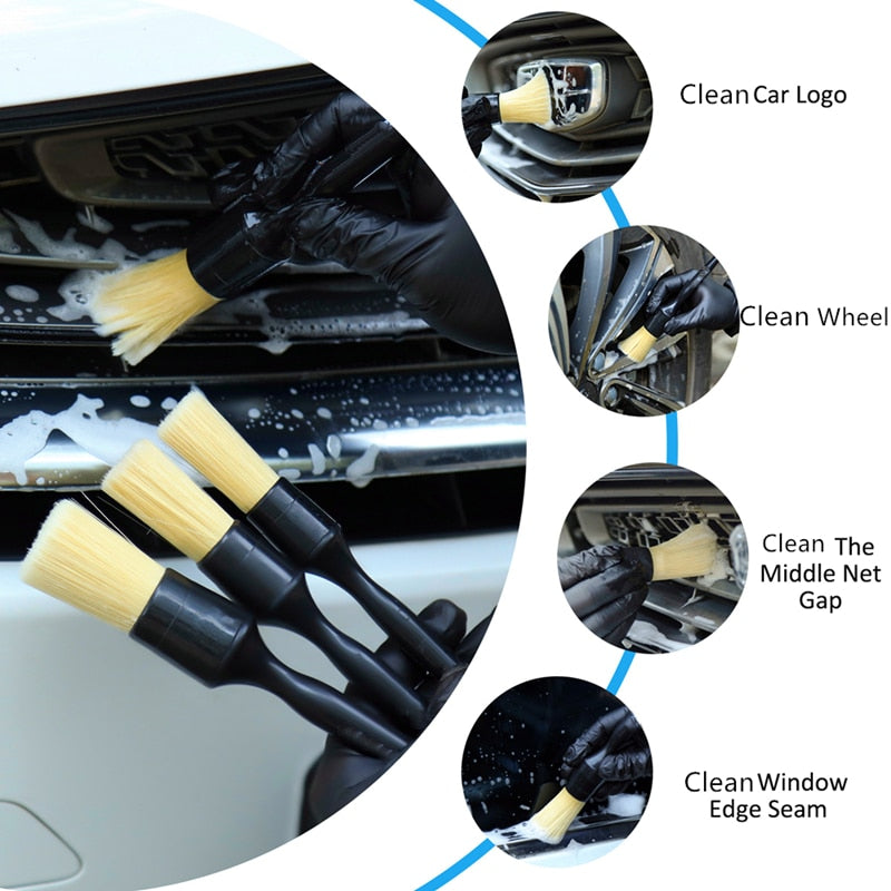 Ultra Soft Car Detailing Brush – Boar's Hair Bristles