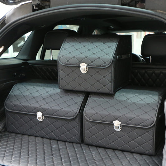 Luxury Car Trunk Storage Box | Foldable Waterproof Boot Tidy