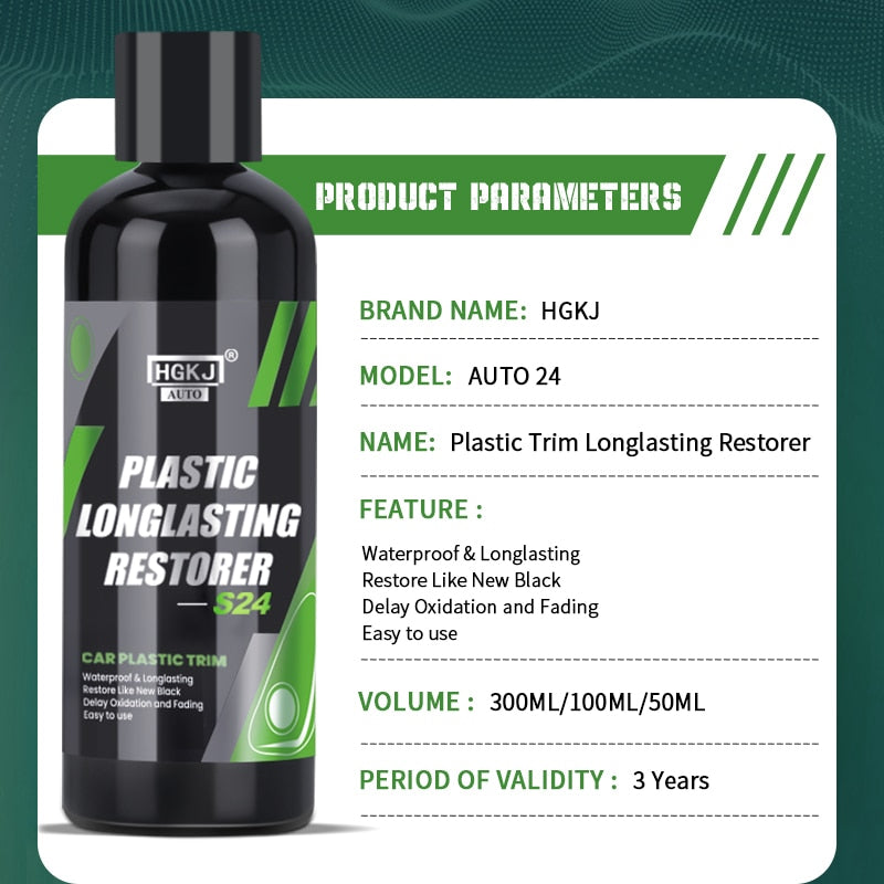 Plastic Trim Restorer | Revive Exterior Plastic, Vinyl, Rubber