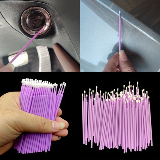 100Pcs Paint Micro Touch up Brush Tips 1.5mm/2.5mm - Auto Applicator Sticks Fine Detailing brush