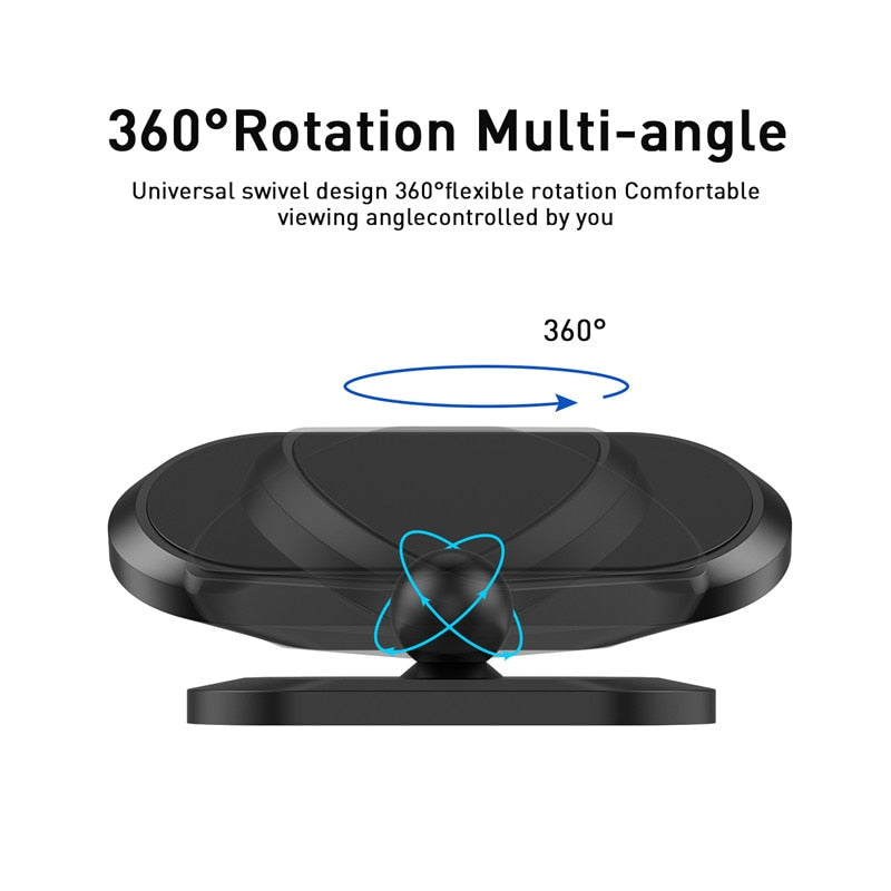 Universal Magnetic Car Phone Holder | 360° Rotation Dashboard Mount