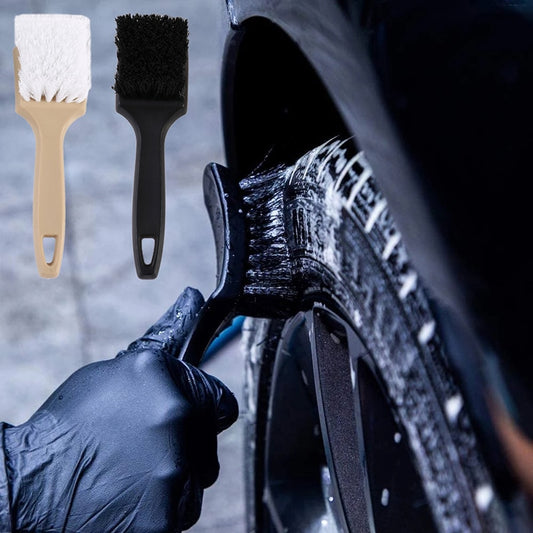 Car Tire Cleaning Brush Multifunction Car Alloy Wheel Cleaning Brush Car - Detailing Brushes Hard Bristles Wheel Brush for Car Tyre, Wheels, Rims, Motorcycles, Bicycles, Boats