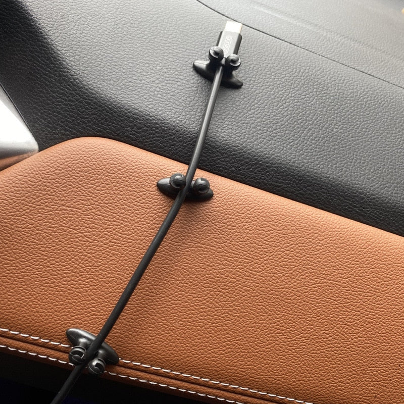 8 Piece Set of Car Cable Organisers