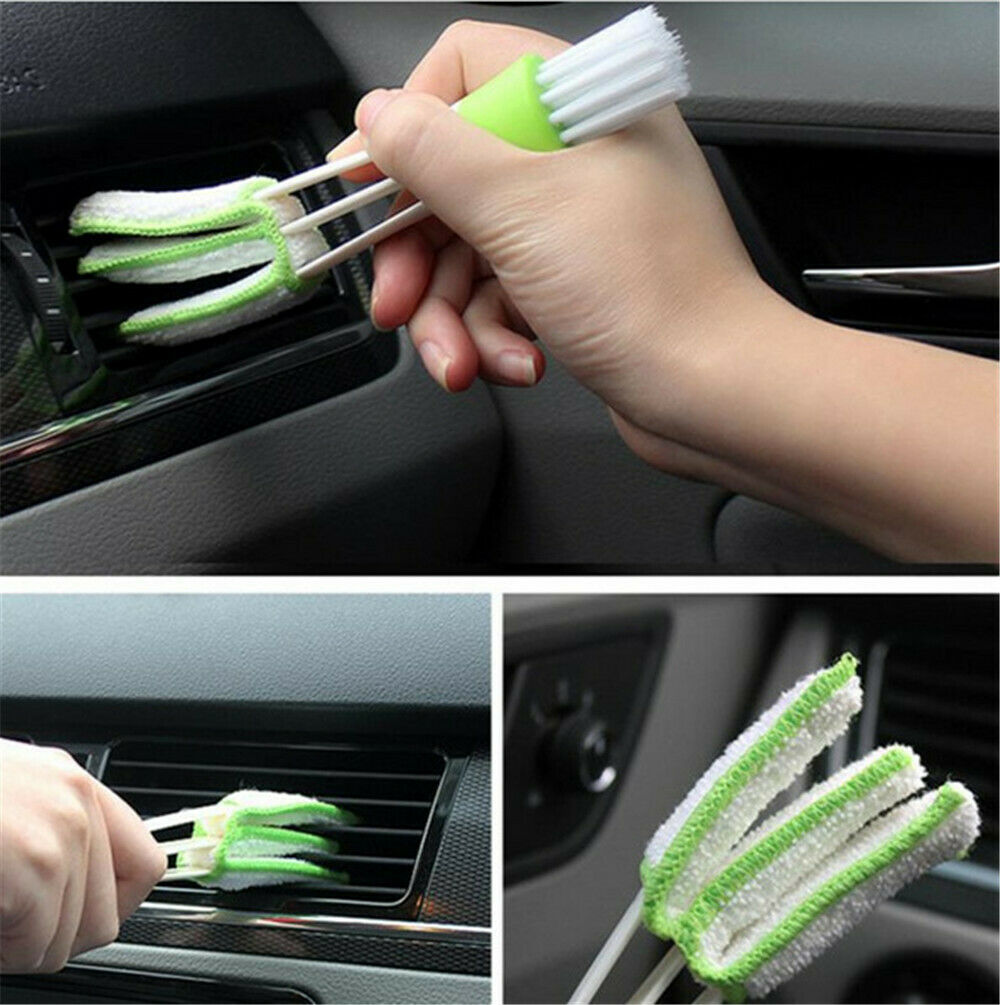 Double Ended Air Conditioner Vent Brushes | Mini Duster for Car